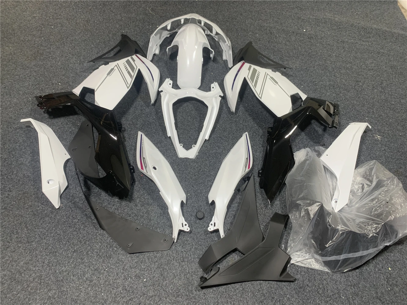 Motorcycle Fairing Kit fits Ninja 400 2018 2019 2020 2021 2022 2023 EX400 18 19 2021 22 23 Year fairing Pearl white motorcycle