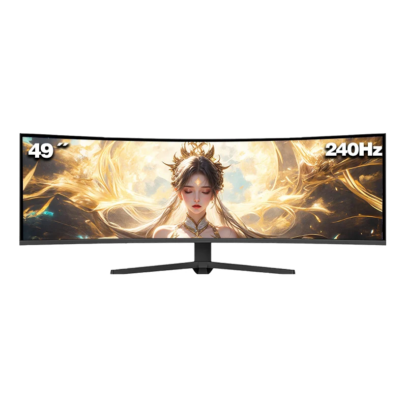 49 Inch R1500 Curved Gaming Monitor 240Hz 5K PBP KVM HDR400 5120X1440 DISPLAY WITH SPEAKER SCREEN HDMI+DP+TYPE-C+HUB+USB-A