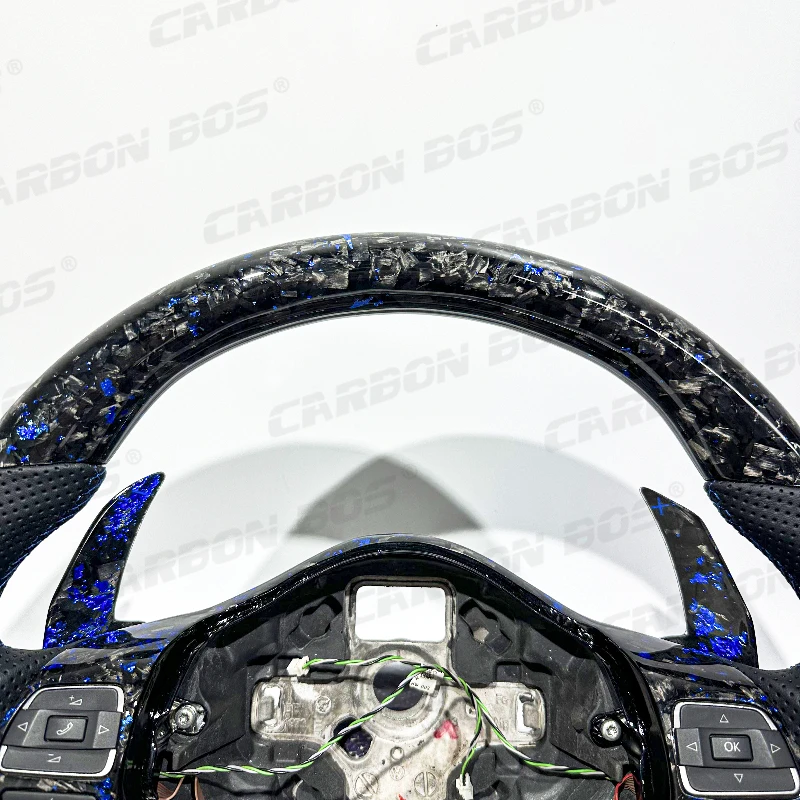 Suitable for Mk6 Golf 7 MK7 Golf MK5 GTI Factory Direct Sales Customizable Carbon Fiber Personalized Steering Wheel view 4