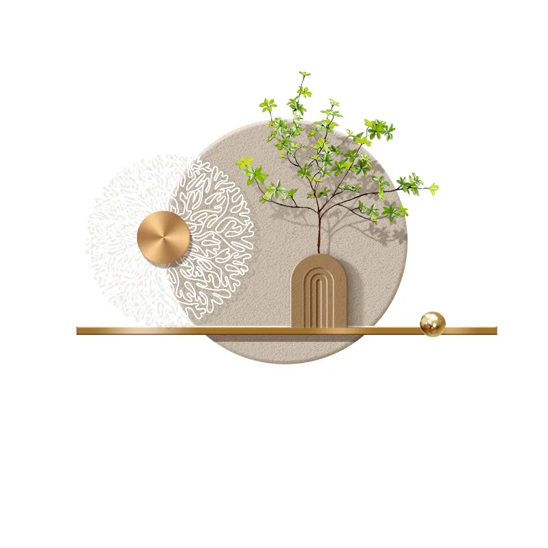 

Background wall three-dimensional green plant led luminous decorative painting