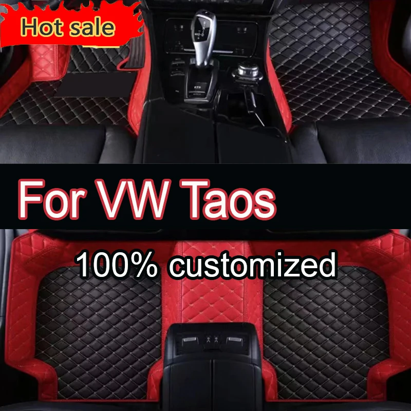 Floor Mats For VW VW Taos Tharu 2020~2023 Waterproof Tapetes Para Automovil Car Mats Alfombra para Auto Car Accessories