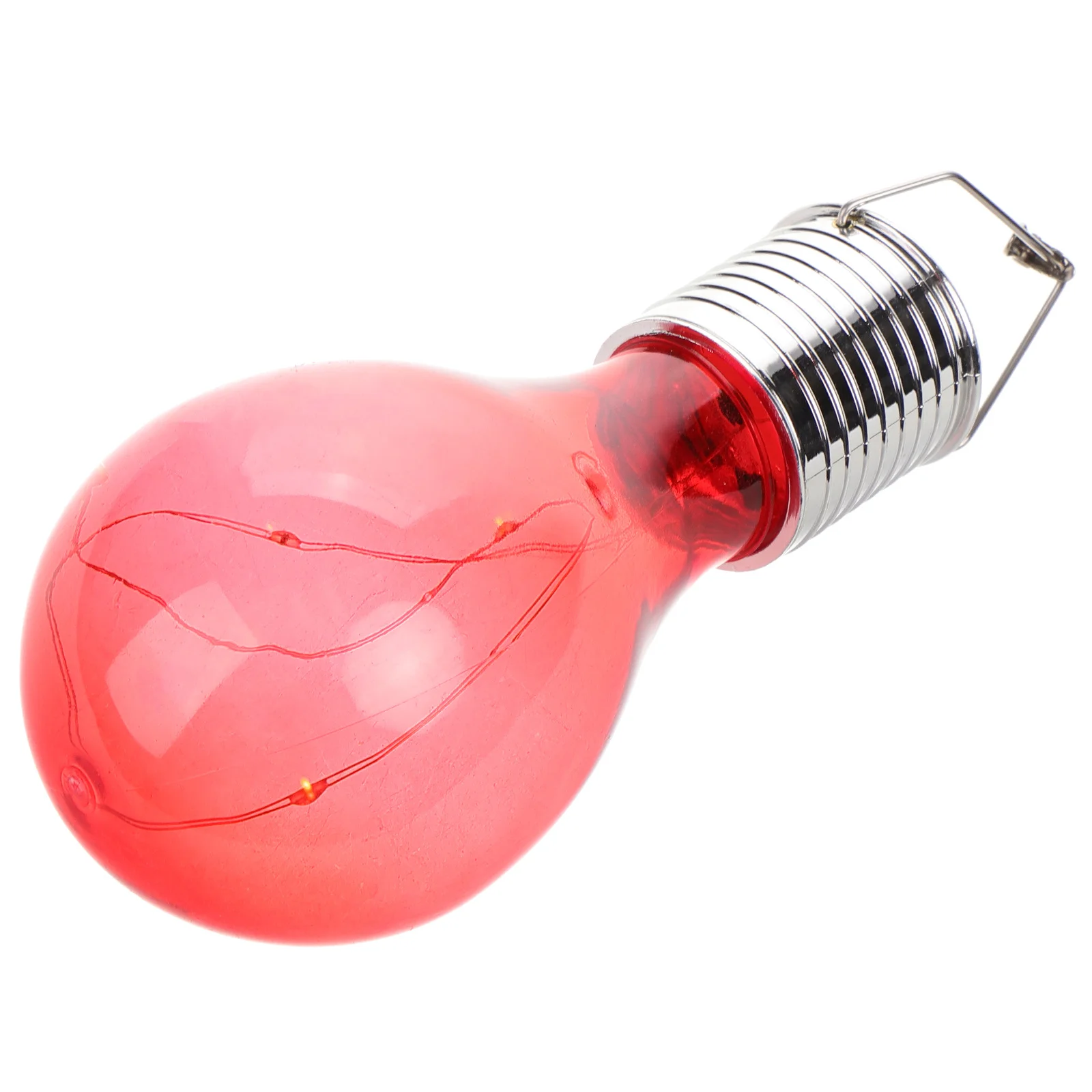 

Pink Light Bulb Solar Powered Waterproof Hanging Led Outdoor Light For Garden Patio Camping Decor 8000H Lifespan