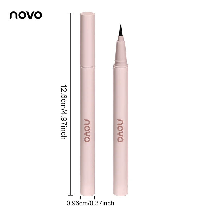 قلم تحديد عيون سائل فائق النعومة - مقاوم للماء، يدوم طويلاً، سريع الجفاف، مقاوم للتلطخ، لون مكثف عالي الصبغة #6