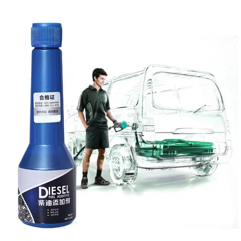 Limpador de injetor de aditivo de combustível diesel, 60ml, economizador de motor diesel, depósito de carbono, aumento de energia, aditivo de óleo diesel