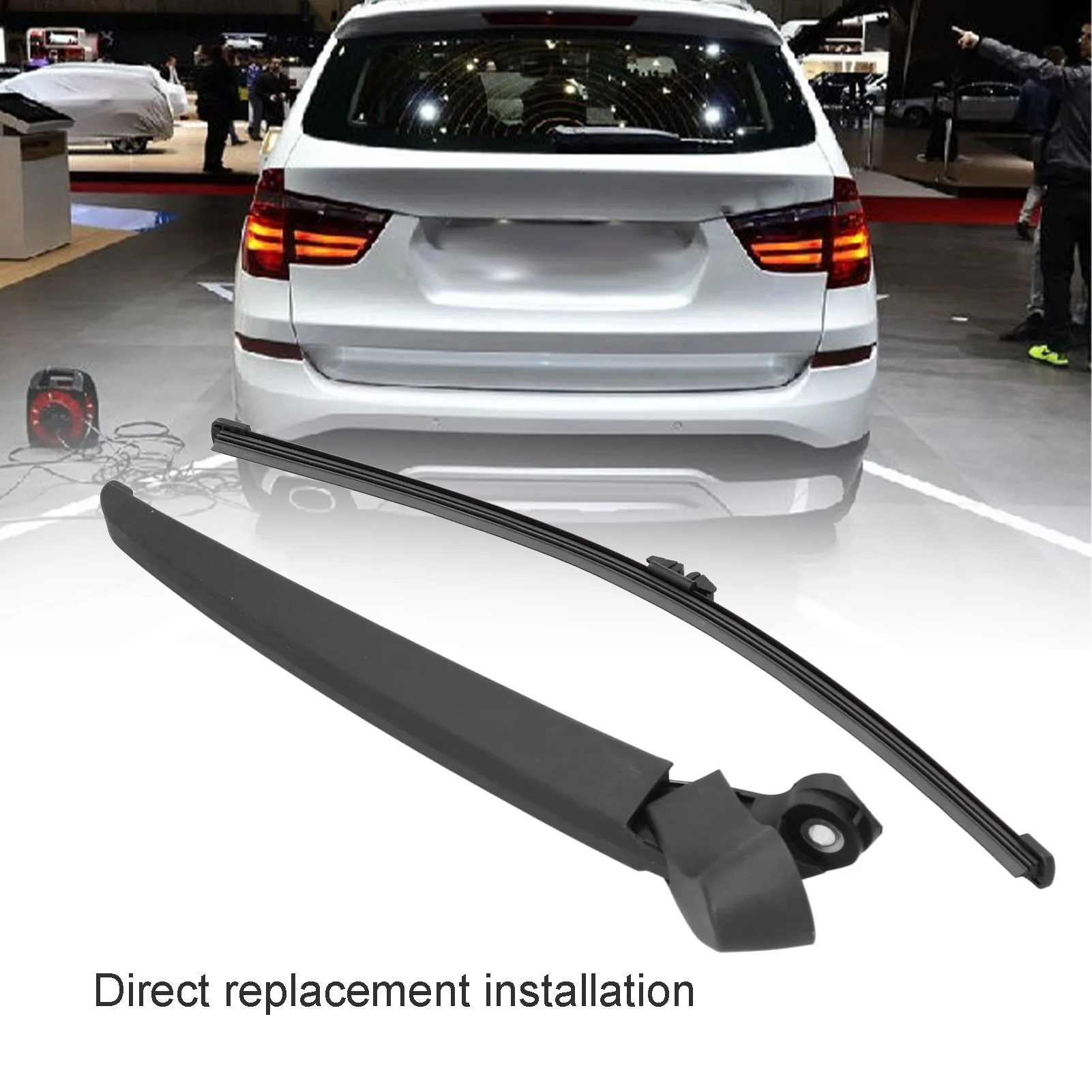 Rear Wiper Arm Blade Set Car Accessory 61627206357 Replacement for BMW X5 E70 2007 2008 2009 2010 2011 2012 2013
