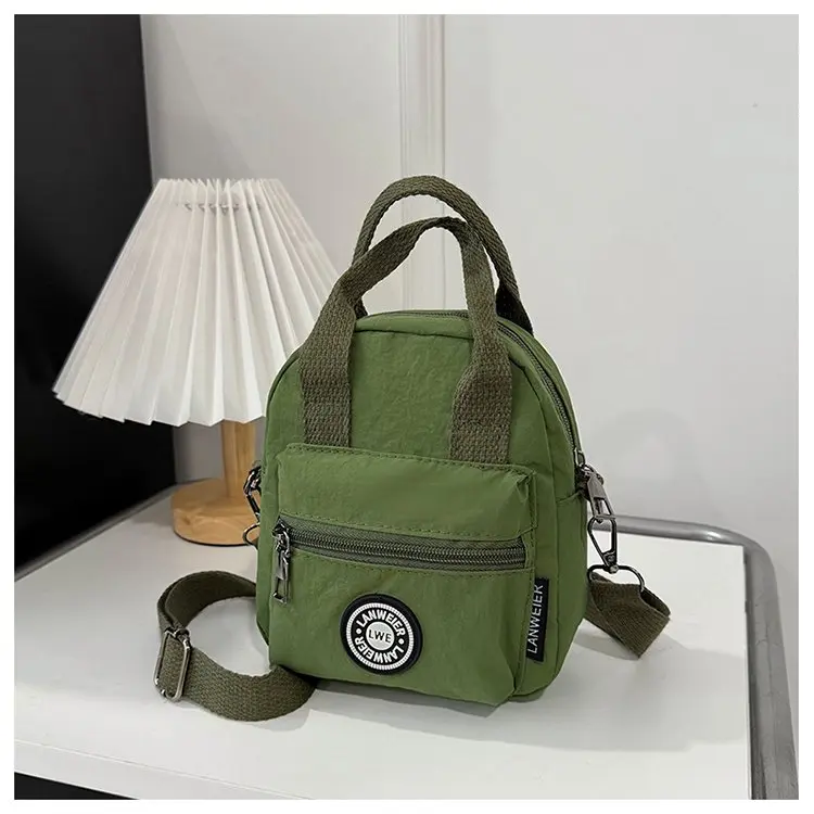 

Ox Cloth Crossbody Bag Women's Handbag Faionable oulder Bag Casual Simple Sle Nylon Material Zipper Closure