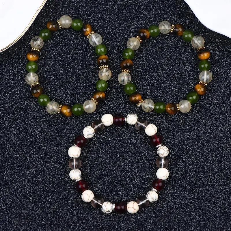 Natural Tiger's Eye & Citrine Menopause Bracelet. Balances Symptoms, Hot Flashes. Year-round Bohemian Gift