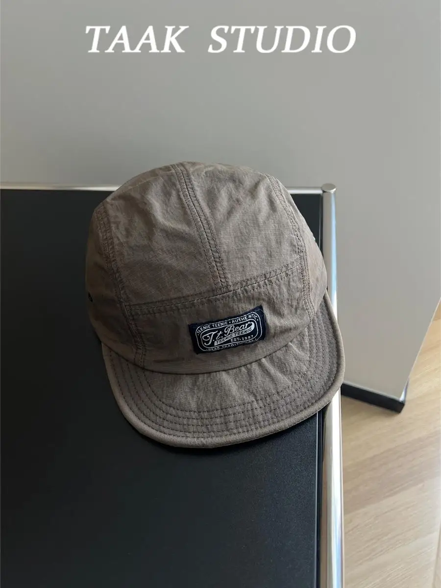 Washed short-brimmed tooling baseball cap summer American retro short-brimmed cap