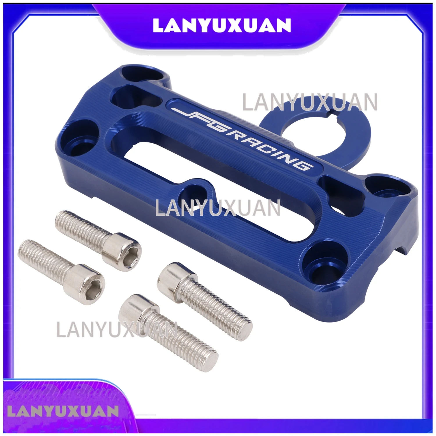 2026 JFG CNC Alloy Aluminum Motorcycle Atv Raptor YFM 700 700R Tripple Bar Bracket Clamp for Yamaha Raptor YFM 700 700R