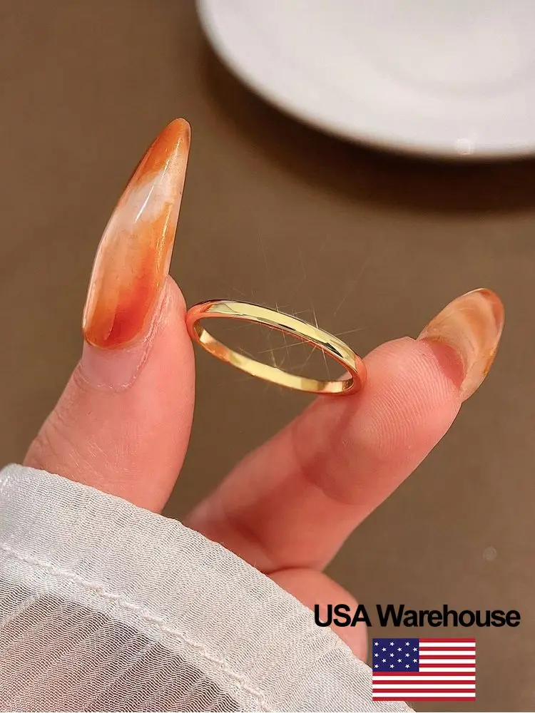 

925 Sterling Silver Fashionable Personalized Plain 3mm Aperture Ring For Women Daily Wear Party High Quality Fine Jewelry