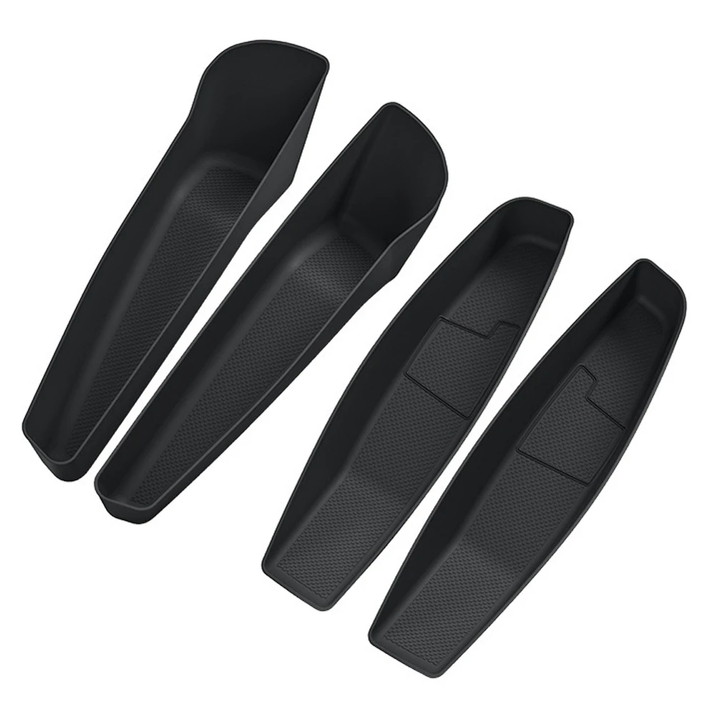 

4pieces Car Door Slot Storage Box Barrel Organizer Door Side Waterproof Umbrella Box For TPE Interior For Tesla For Model Y 2025