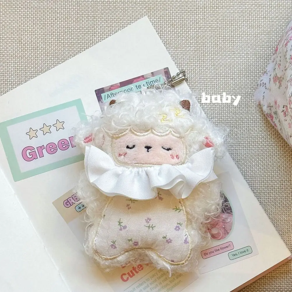Fashion Cute Sheep Doll Pendant Creative Pretty Curly-haired Lamb Keychain Purse Charm Gift