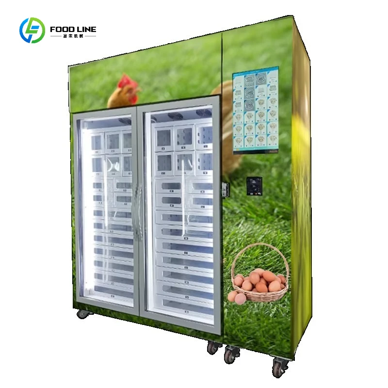 For Farm Owners Refrigerated Touch Screen Healthy Farm Food Fresh Chicken Egg Smart Locker Vending Machine Customized