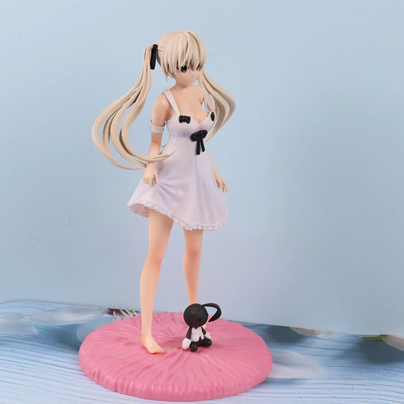 Nova figura de 24cm de Yosuga no Sora, feita em PVC, modelo de boneca de anime, brinquedo fofo com saia branca com suspensórios, para presente de meni