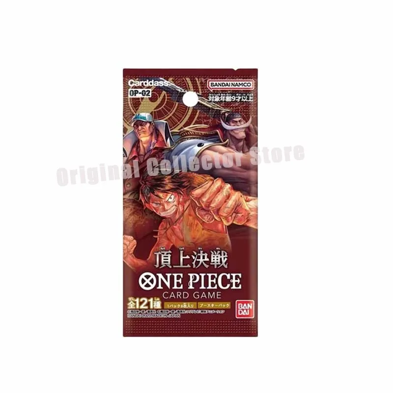 Originale Bandai One Piece Cards TCG Trading Game OPCG Autentico giapponese OP02 Rifornitura Borsa Top Battaglia decisiva Raccogliere regalo