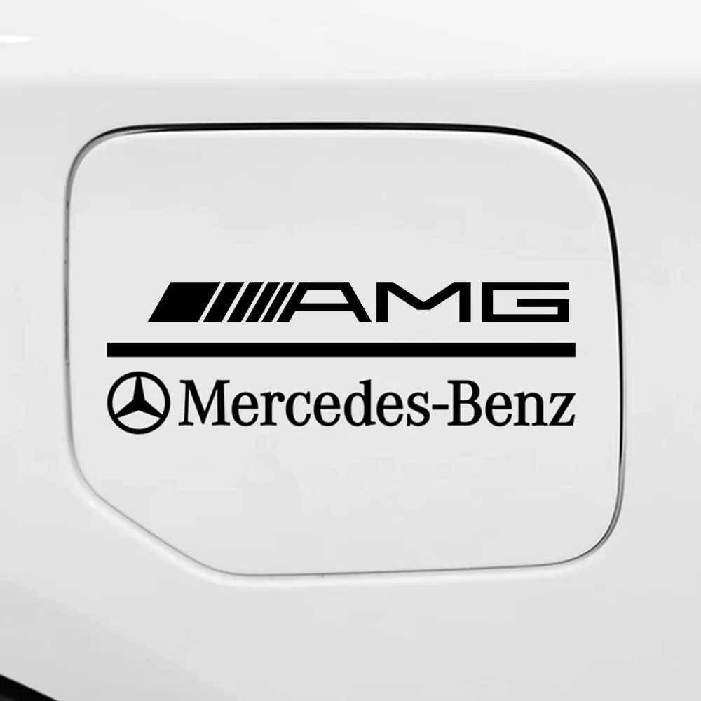 Car Stying KK Car Body Fuel Tank Cap Sticker Accessories For Mercedes benz A C E S Class AMG CLA CLS W212 W213 W204 W205 W124