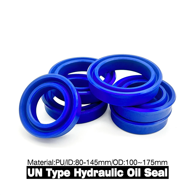 Premium Blue PU UN Oil Seal ID 80~145mm OD 100~175mm Anti-Leak for Hydraulic Systems | Long Service Life & Excellent Sealing