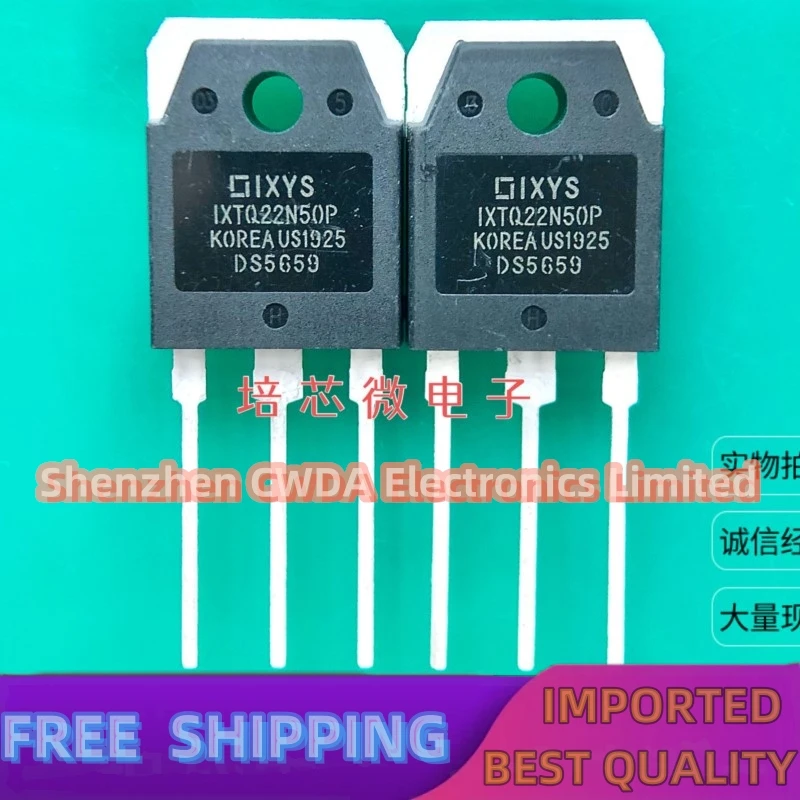 10PCS-20PCS  IXTQ22N50P  SSH22N50A  TO-3P 500V 22A MOS In Stock Can Be Purchased