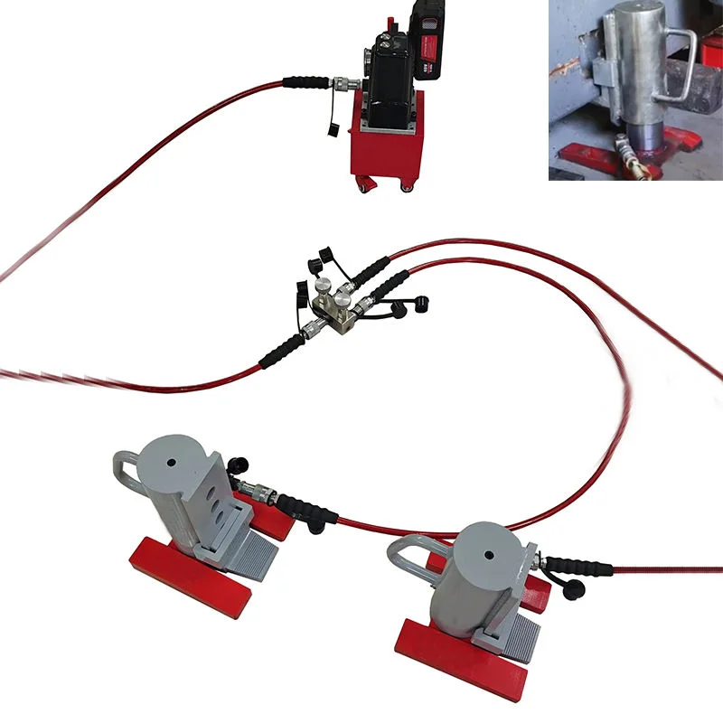Heavy Duty Tool 48V Hydraulic Jack Pump 16 Ton Multi Stage Claw Lifter