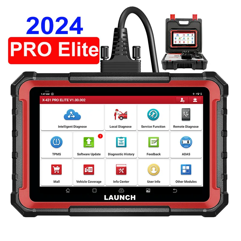 Original X431 PRO ELITE Full System Diagnostic Tool For all Cars Bidirectional Control OBD2 Scanner 2 Years