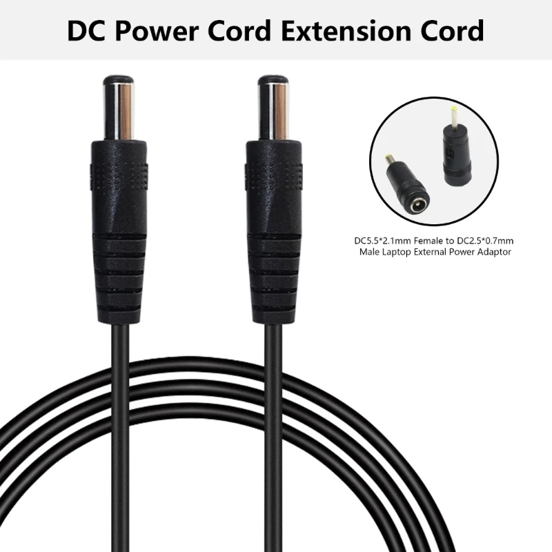 อะแดปเตอร์แปลงไฟอเนกประสงค์ขนาด5.5x2.1มม. เป็นตัวเมียไป2.5x0 7มม./3.5x1 35มม./4.0x1 7มม./5.5x2 5มม./5.5x2 1มม./5.5x1ตัวผู้7มม./4.8x1.7มม.
