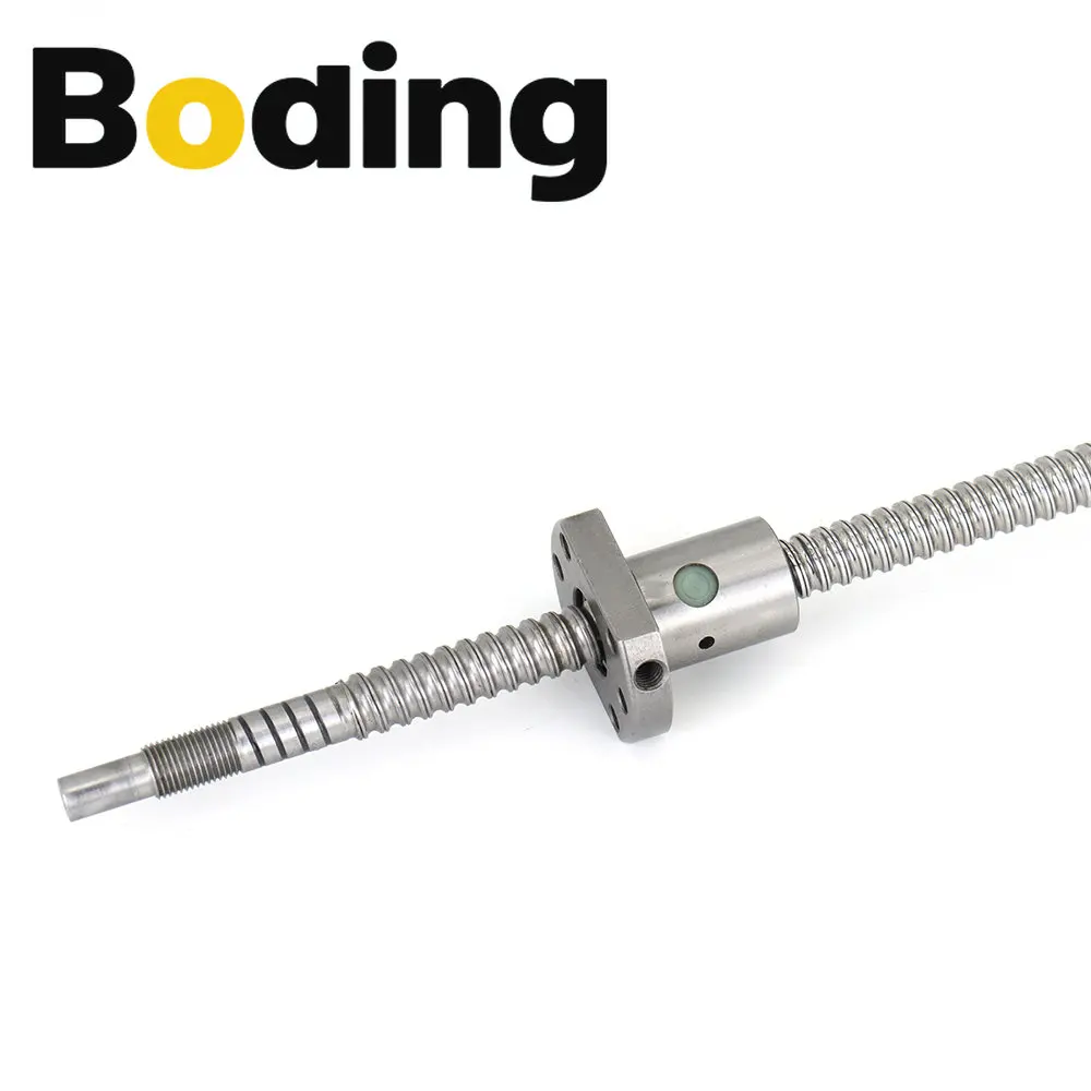 Boding SFU2005 Ballscrew Set Ball Screw 200 500 1000 1200mm Nut BK15BF15 End Machined Nut Holder Coupling For Cnc 3D Printer