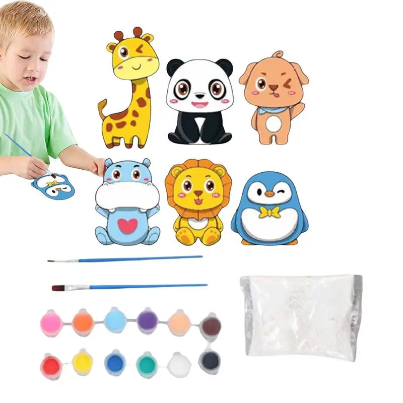 

Plaster Art Painting Set STEM Children Toys Plaster Painting DIY Arts Improve Hands-On Ability Boys Girls Toys For Kindergarten