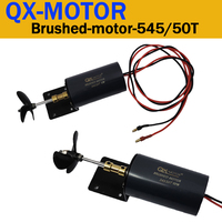 QX-MOTOR 545/50T 12V,16V,Brush Underwater CW/CCW Propeller Motor For Duck Boat/Unmanned/Remote Control/Nesting Trawler Boat