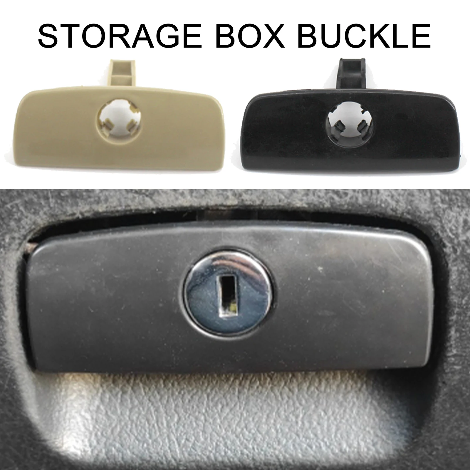 Plastic Glove Box Lid Open Lock Handle Puller With Hole for VW Passat B5 Black/Beige Auto Lock Glove Box Automobiles Parts New