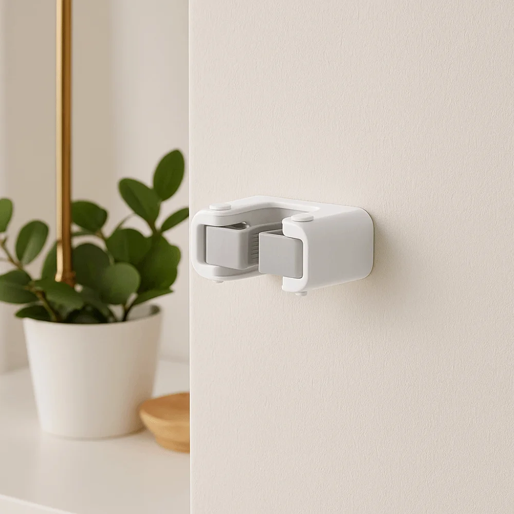 

Прочный зажим для швабры без следов, подвесной водонепроницаемый настенный зажим, многоразовый противоскользящий держатель для швабры, держатель для метлы, ванная комната