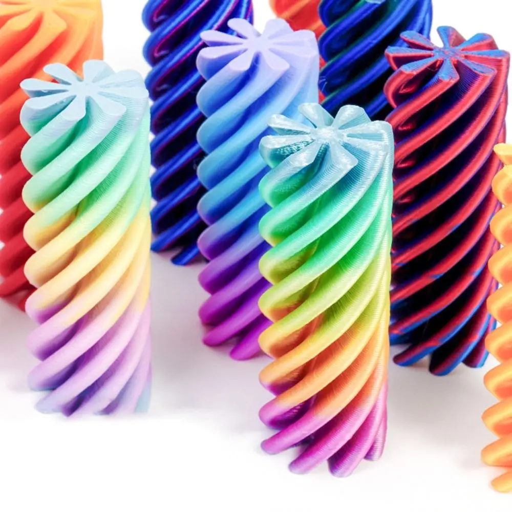 Pilier carré Helix pyramide imprimée en 3D, anxiété, relaxant, Sculpture de passage Impossible colorée, développement de l'intelligence