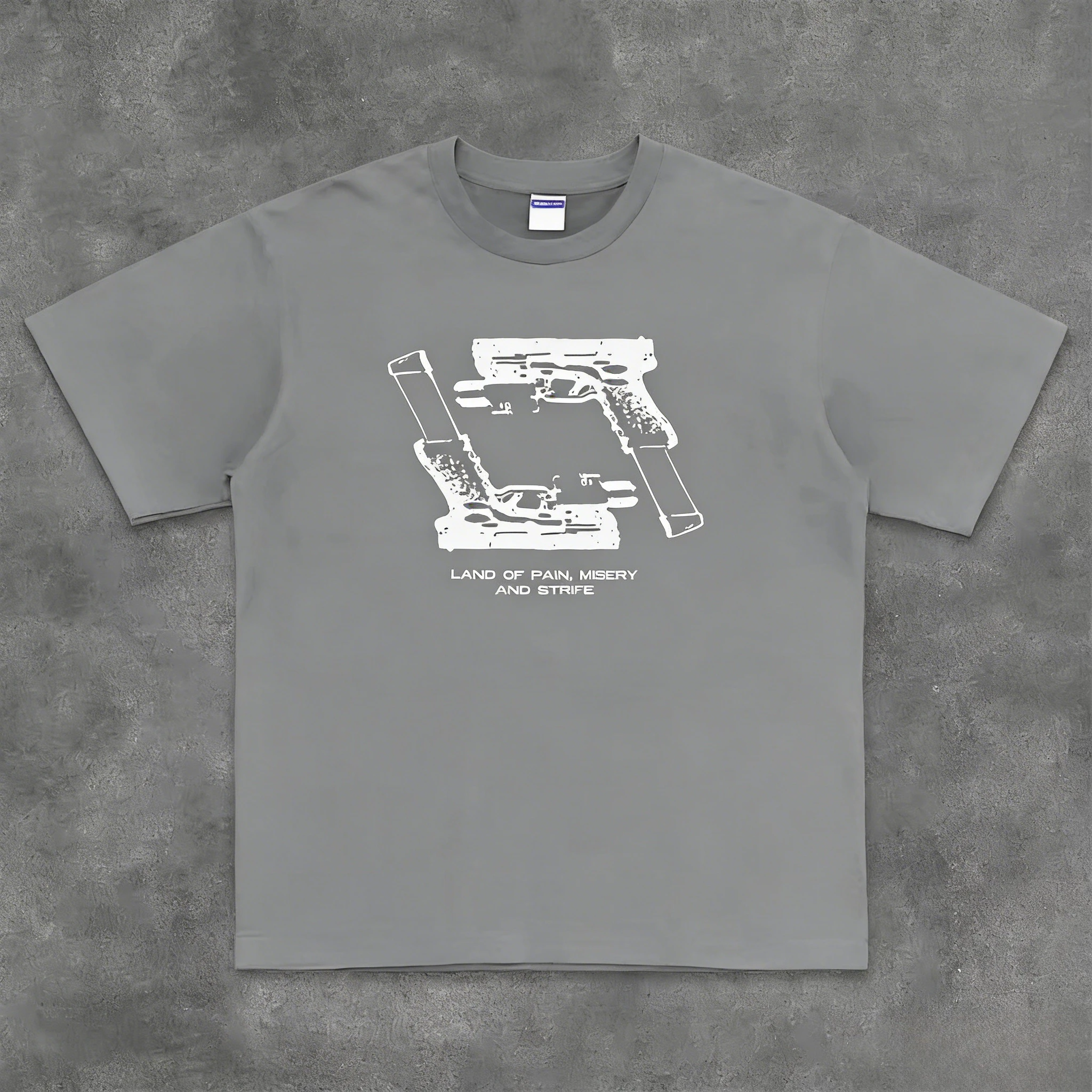 أفضل بيع الاتجاه هوك على لك تي شيرتات قصيرة الاكمام مسدس القطن طاقم الرقبة فضفاضة نصف كم تي شيرت الرجال الملابس