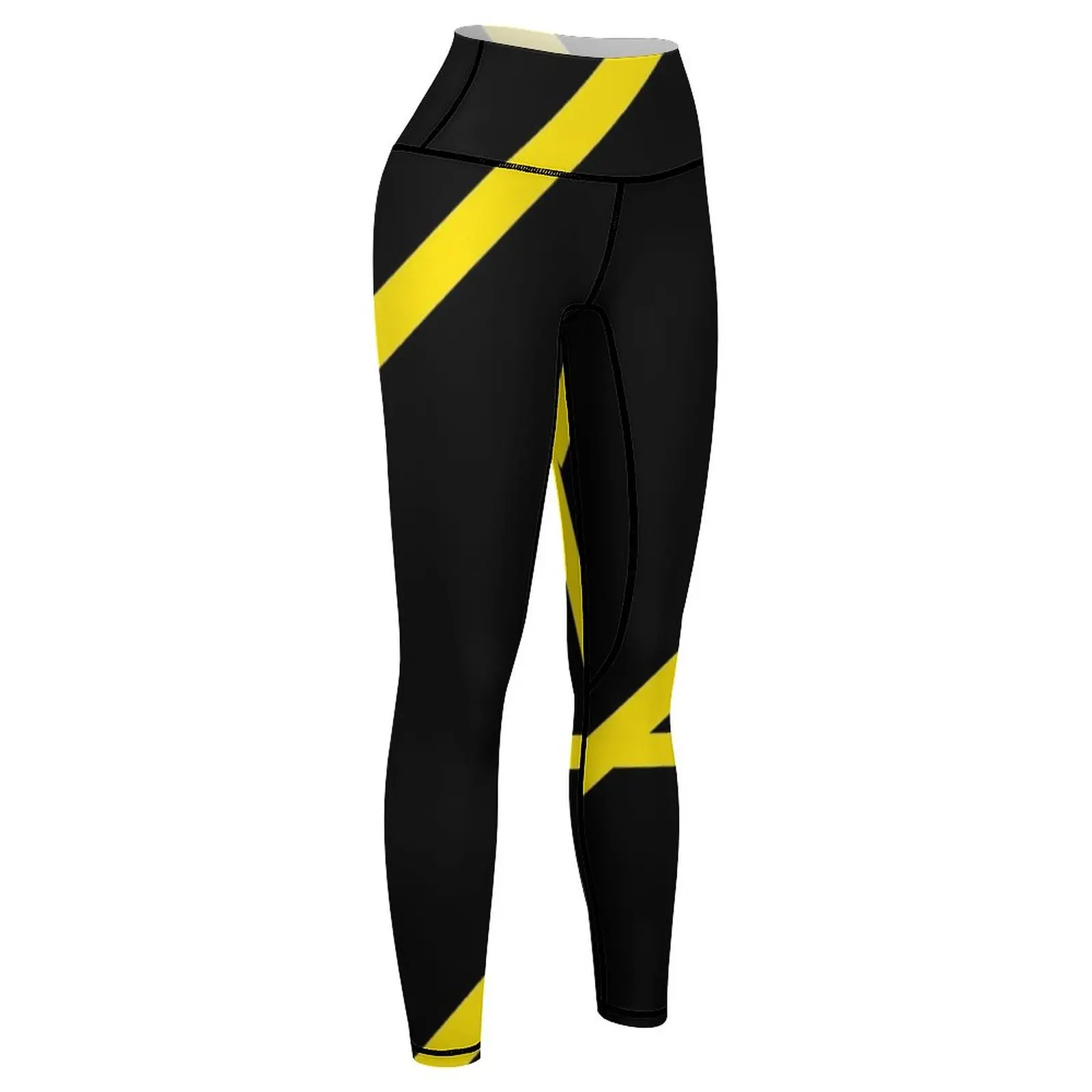 Black and Yellow Leggings sporty woman push up sport legging Women sportwear Sports female Womens Leggings