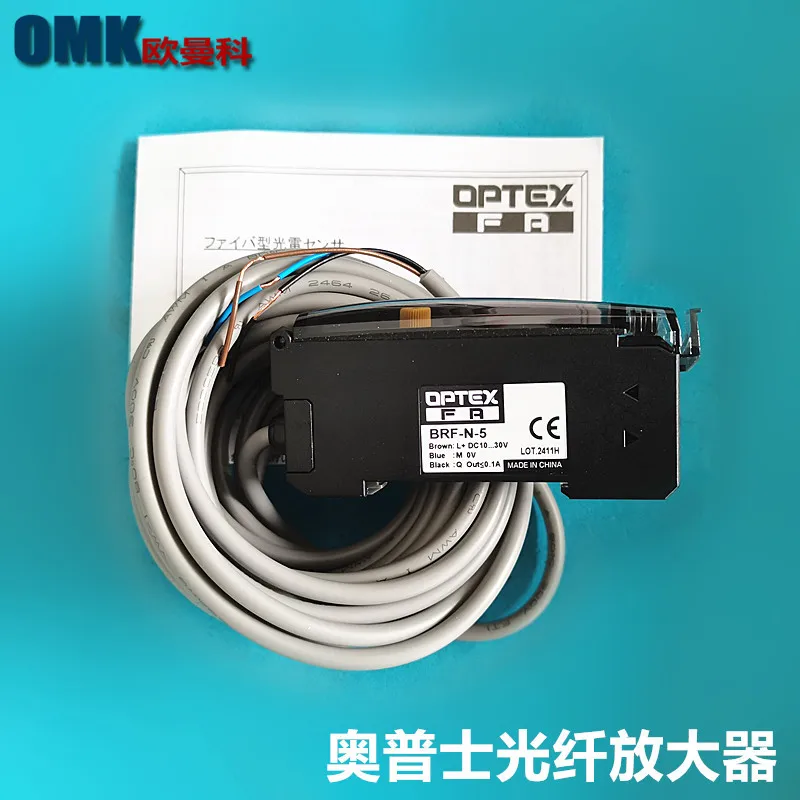Opal Fiber Amplifier BRF-N-5 Electric Eye Inkjet Printer Sensor, Cable Length 5 Meters Three-wire Type