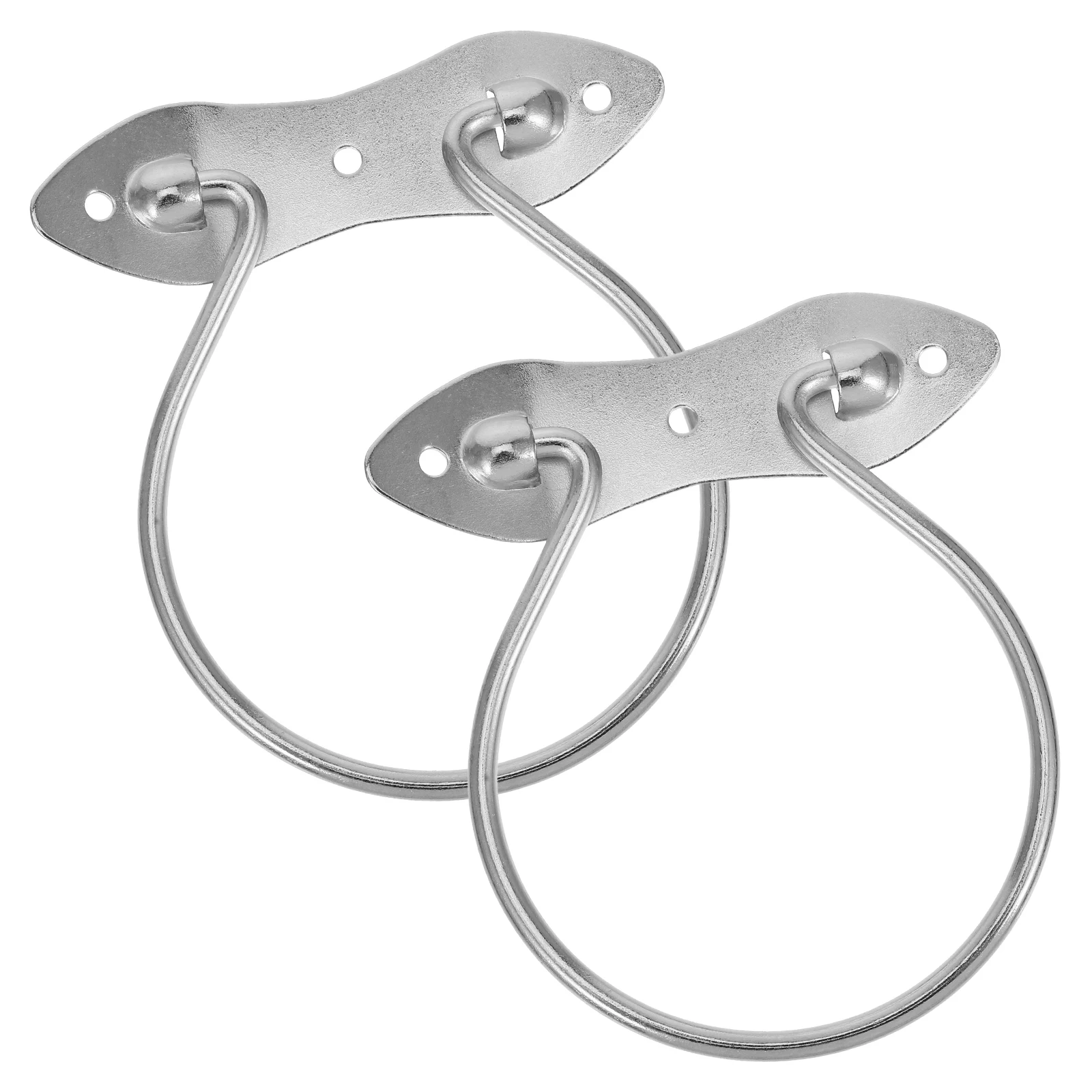 2pcs Metal Chest Handle For Wooden Box Iron Handle Drawer Wardrobe Cabinet Surface Mounted Durable Hardware Parts