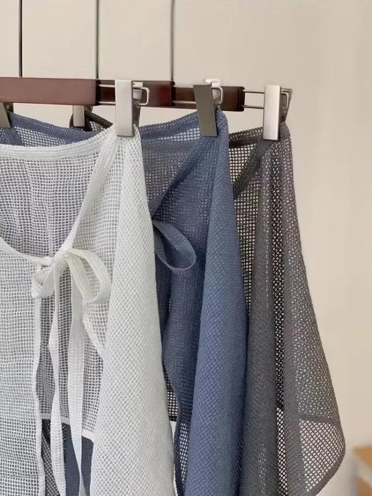 2025 Faldas Mujer De Moda Falda tejida Y2k ropa De Mujer moda vendaje Jupe Casual verano Saia Irregular ahuecado ​ faldas