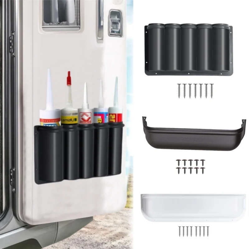 

Universal Van Camper Tool Storage Box With Screws Workshop Silicone Sealant Caulk Adhesive Tubes RV Door Storage Pocket Parts