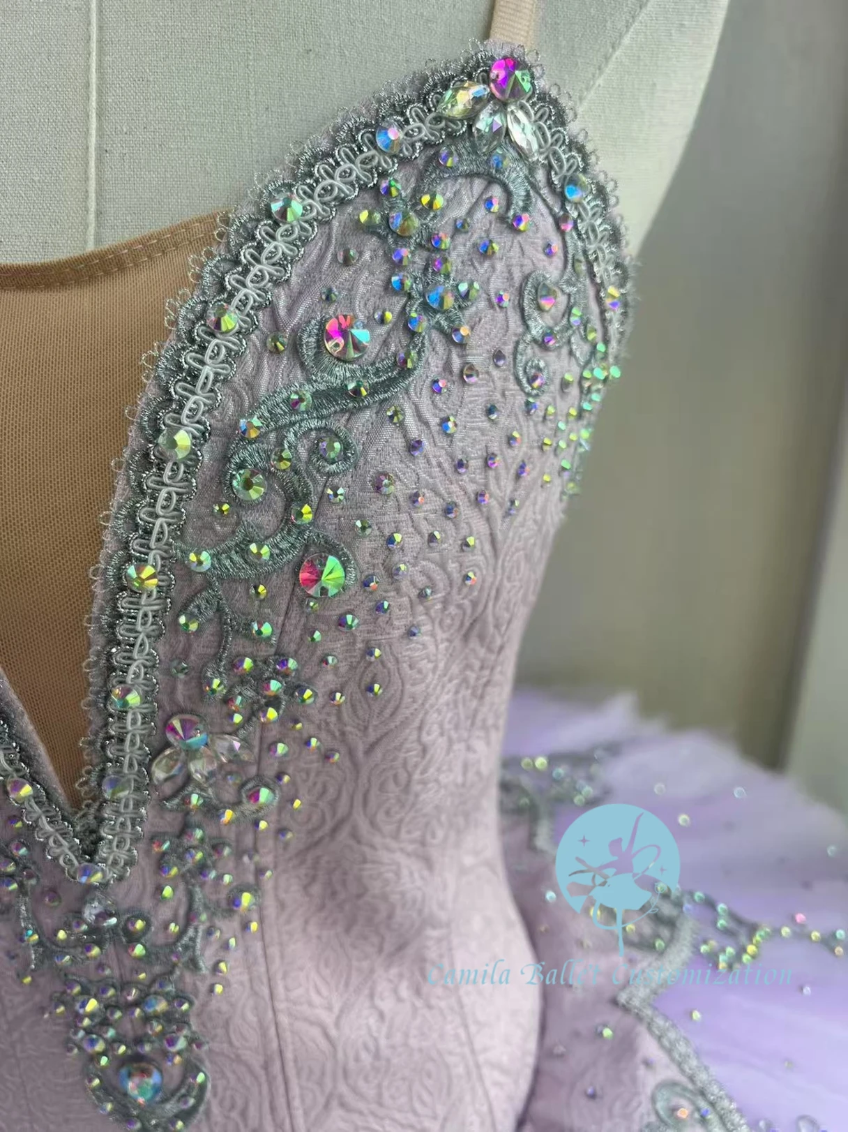 جديد أرجواني فضي الجنية النوم الجمال الباليه توتو تنورة PDE عرض المنافسة تنورة مخصصة للبالغين والأطفال #5