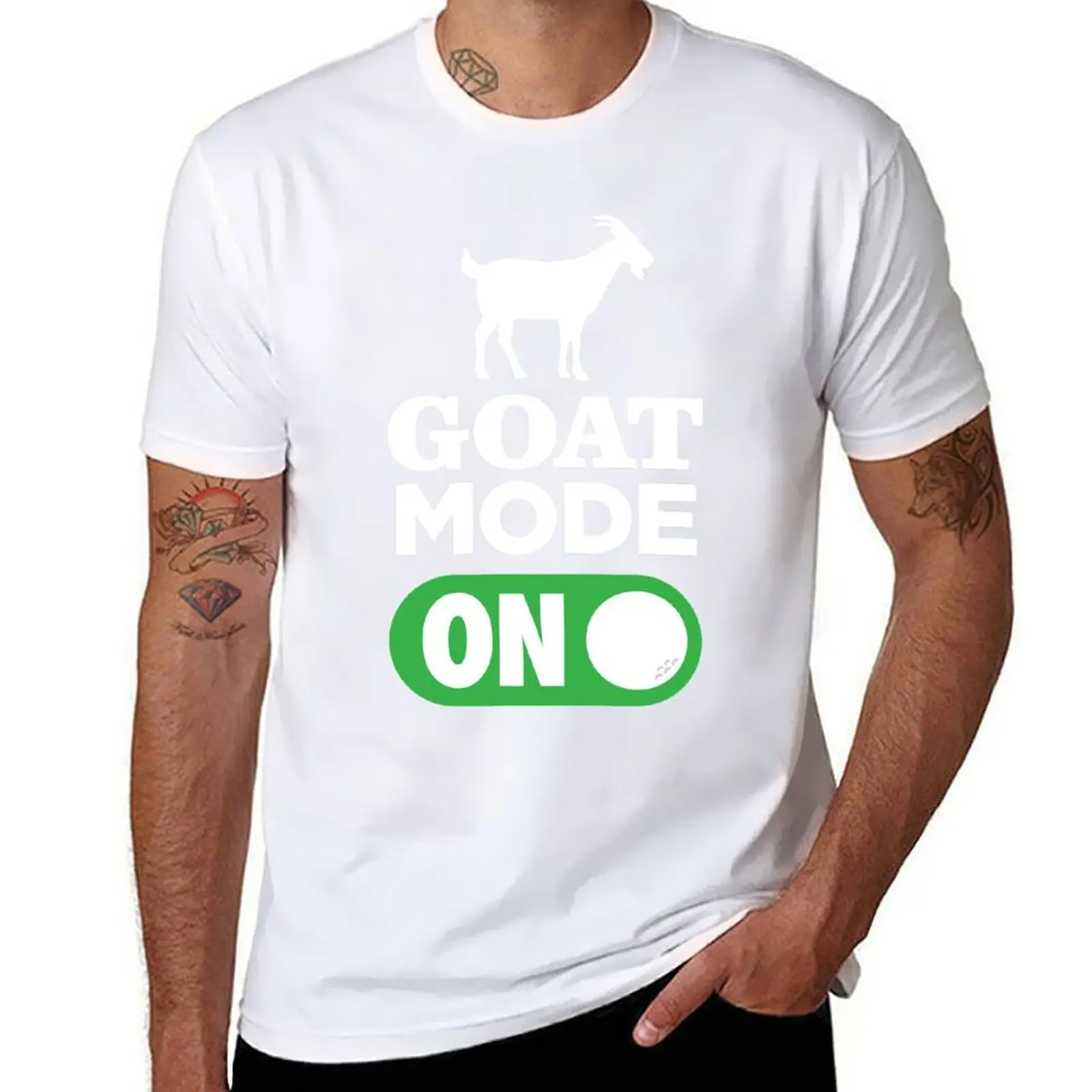 GOAT MODE ON | TIGER |FUNNY GOLFER GIFT IDEAS T-Shirt t shirt man casual cotton tshirt 100% T-Shirt