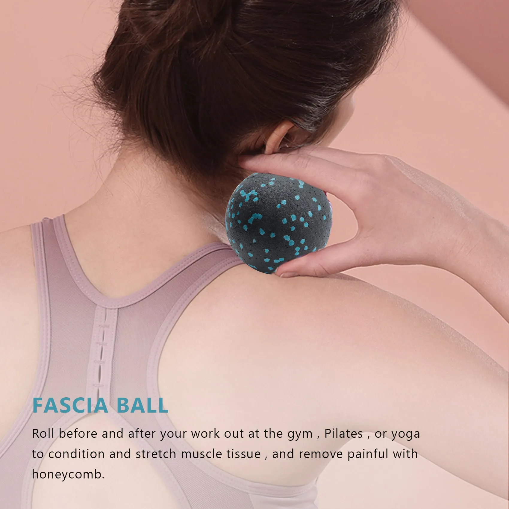 

ABVB-Trigger Point Foam Roller Set High Density Massage Roller Ball For Neck Back Muscles Deep Tissue Massage