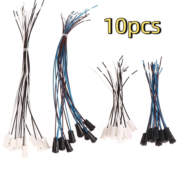 10pcs G4 Lamp Socket Wire Adapter With 10cm/20cm Wire G4 Lamp Holder For LED Crystal Heads Light Bulb Halogen Lamp