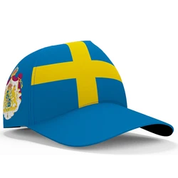 Sweden Baseball Caps Free Custom Made Name Number Team Logo Se Hat Swe Country Travel Sverige Nation Swede Swedish Flag Headgear