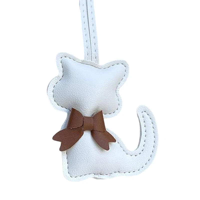 Lovely Themed Ring PU Leather Hanging Accessory For Purse Car Keys Lightweight Scratch Resistant Design
