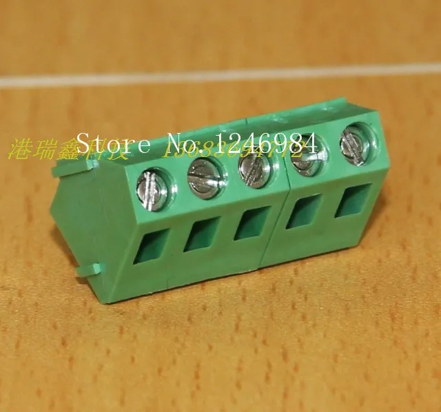 [SA]DECA Taiwan Progressive Alliance pitch 5.08 Straight Leg 5 green terminal blocks MB322-508M5--50pcs/lot