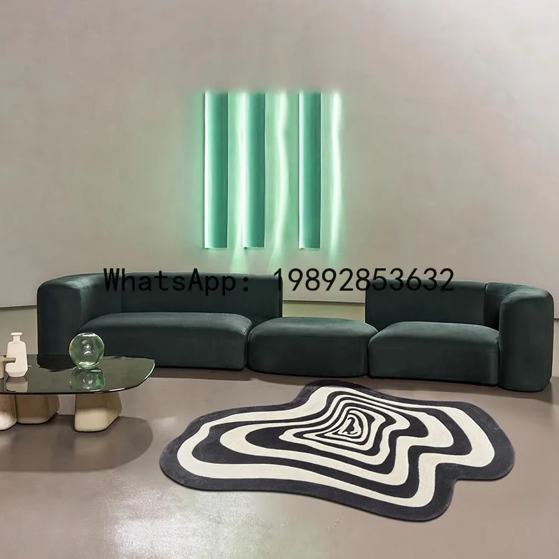 Irregular Shaped Carpet Living Room Coffee Table Rug Modern Light Luxury Ins Style Cloakroom Bedroom Bedside Rug