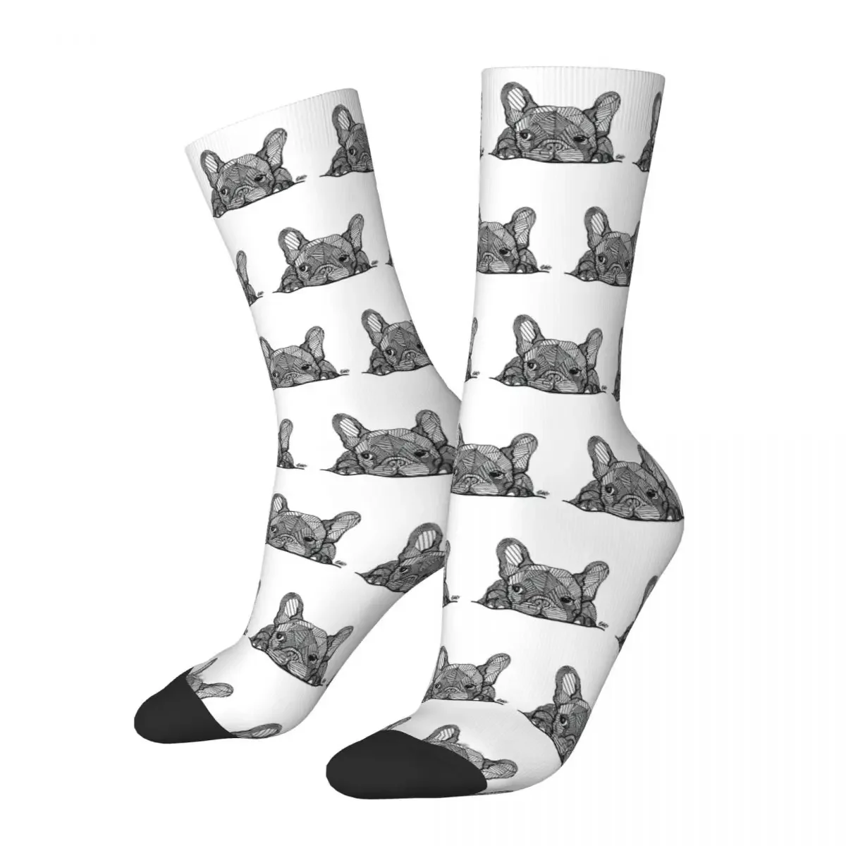 

French Bulldog Puppy Socks Harajuku High Quality Stockings All Season Long Socks Accessories for Unisex Birthday Present