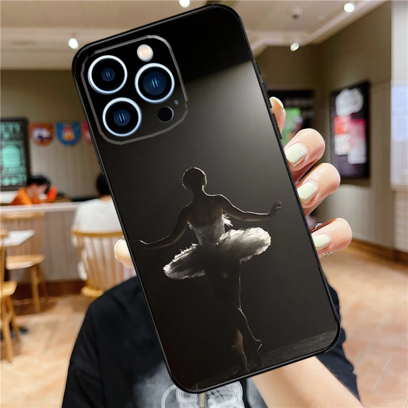 Ballet Ballerina Dancer Case For iPhone 16 15 14 13 12 11 Pro Max Mini 7 8 Plus X XS Max XR Full Protect Cover