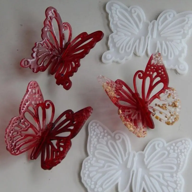 

448E Silicone Butterfly and Chocolate Mould Set Sturdy and Flexible for Baking and Decorating Cakes and Sweets Decoration