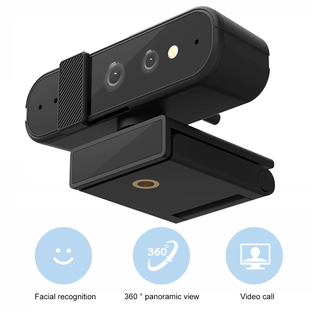 4K Webcam HD 1080P 30FPS USB Computer Web Camera Facial Recognition for Windows Hello Autofocus Web Camera for Windows Win10/11