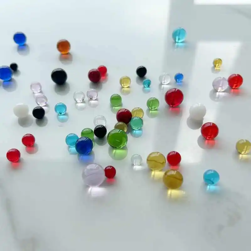 20/40/80/100Pcs Diamter 6 6.3 8 10 12mm Solid Mixed Colors Glass Crystal Ball Decoration Fish Tank Balls DIY Game Art Pieces - Image 4